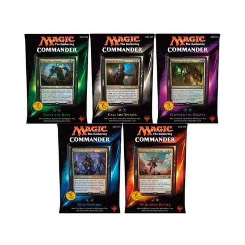 Magic The Gathering - 2015 - Commander Decks - Complete Set of 5