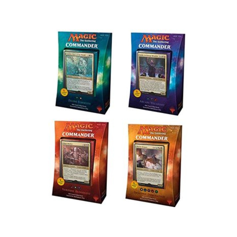 Magic The Gathering - 2017 Commander Deck - Set of Four
