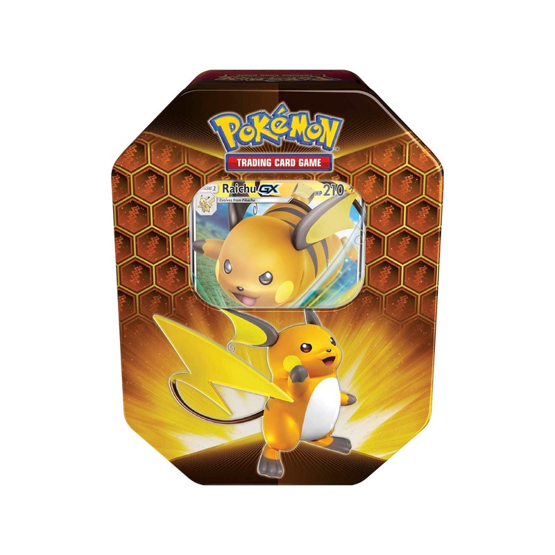 Pokemon - Hidden Fates Tin - Elemental Power - Raichu-GX