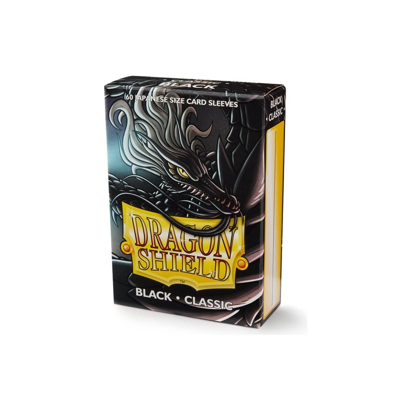 Arcane Tinmen - Dragon Shield Sleeves - Japanese Size - Classic - Black - Package of 60