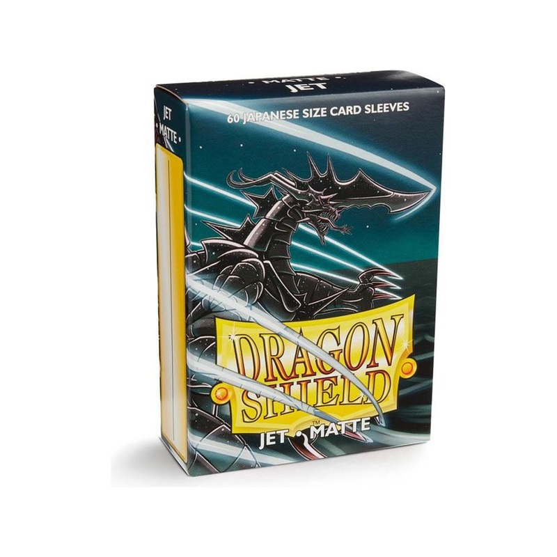 Arcane Tinmen - Dragon Shield Sleeves - Japanese SIze - Matte - Jet - Package of 60