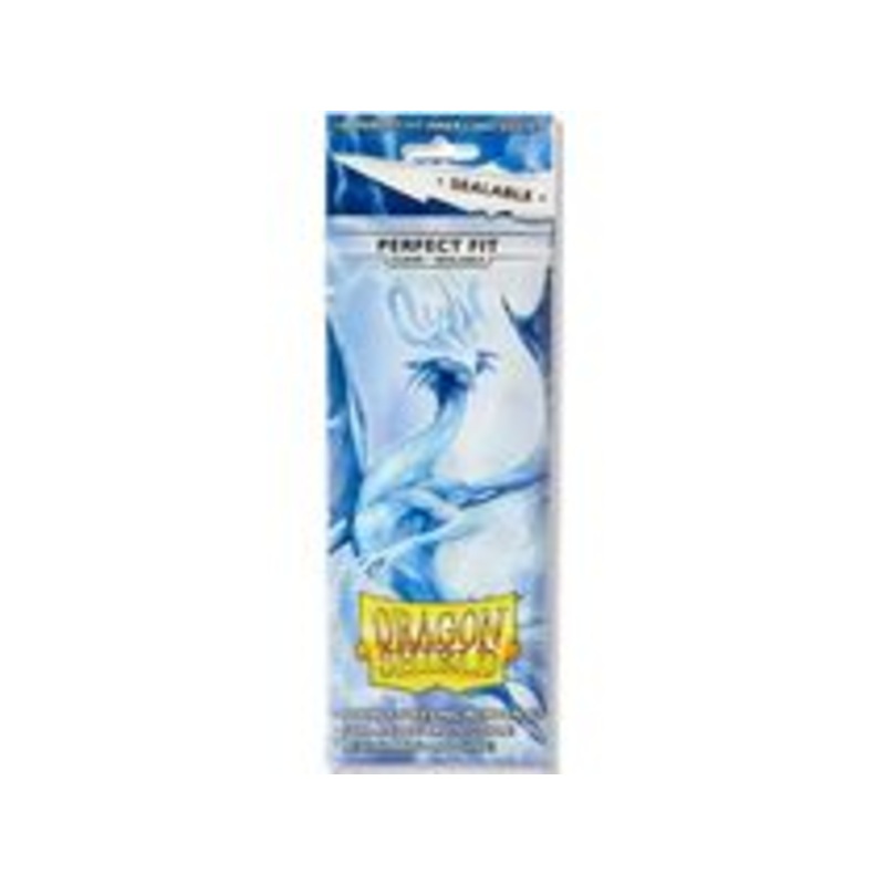 Arcane Tinmen - Dragon Shield Sleeves - Standard Size - Perfect Fit Sealable - Clear - Package of 100