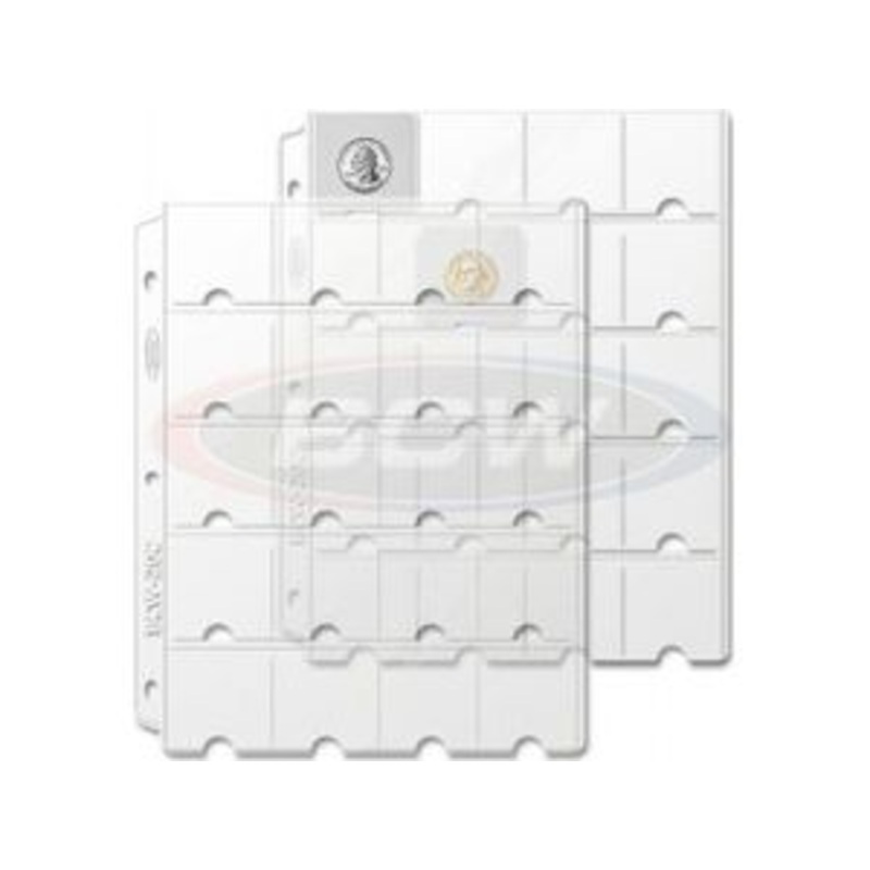 BCW - 20 Pocket - Thumb Cut Pages - Pack of 20