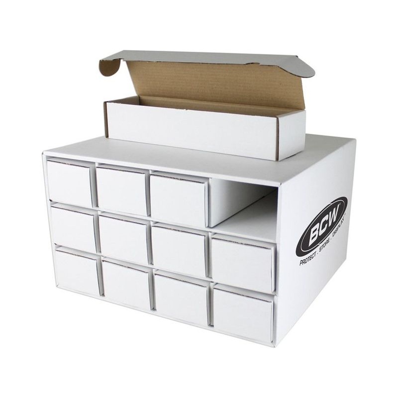 BCW - Cardboard Storage Box - Card House with 12 800 Count Boxes