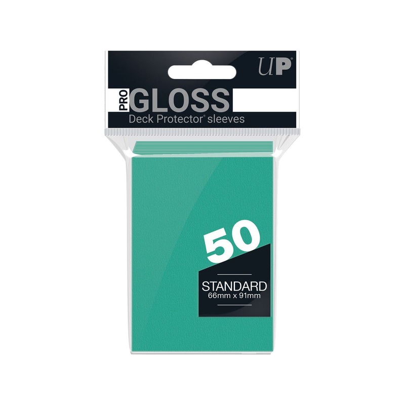 Ultra Pro - Deck Protectors - Standard Size - 50 Count Aqua