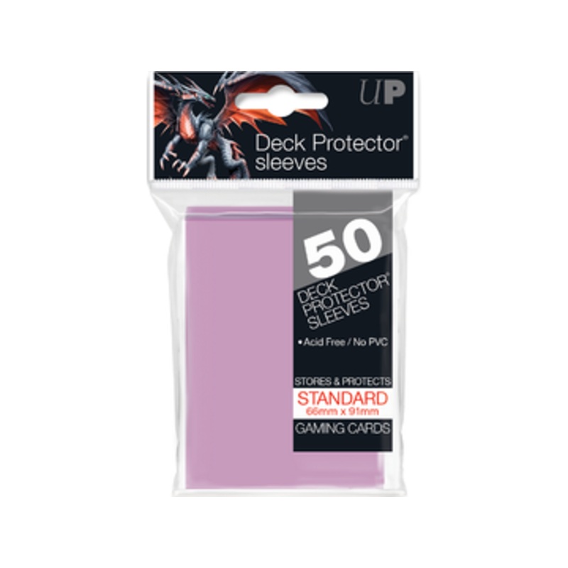 Ultra Pro - Deck Protectors - Standard Size - 50 Count Bright Pink
