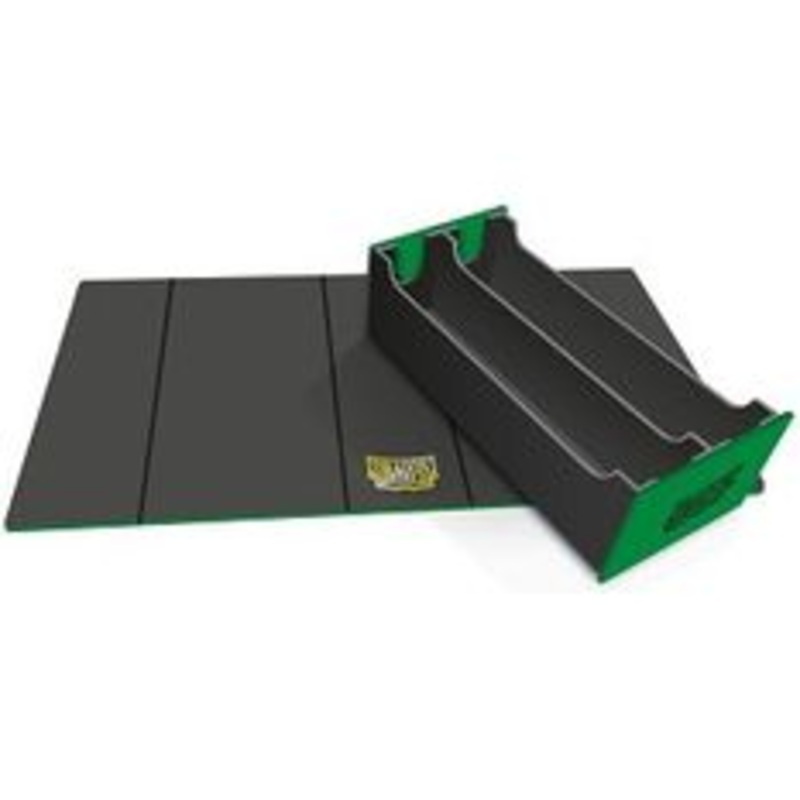 Arcane Tinmen - Dragon Shield - Magic Carpet XL - Double Deck Tray and Playmat - Green