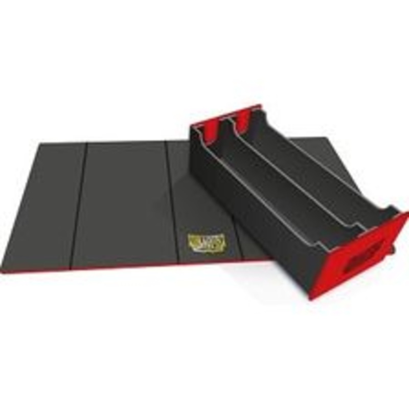 Arcane Tinmen - Dragon Shield - Magic Carpet XL - Double Deck Tray and Playmat - Red