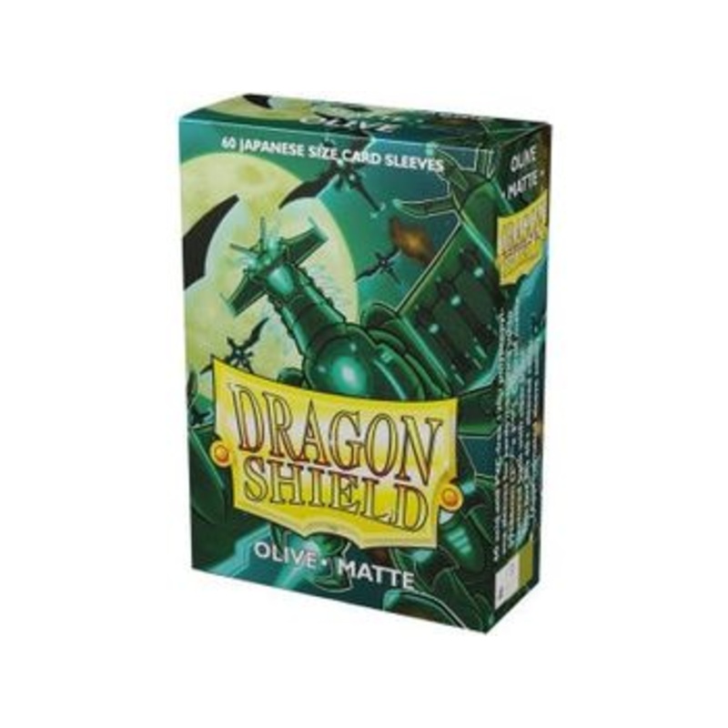 Arcane Tinmen - Dragon Shield Sleeves - Japanese Size - Matte - Olive - Package of 60