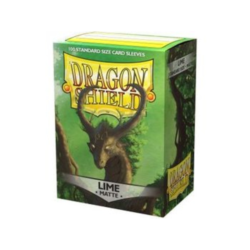 Arcane Tinmen - Dragon Shield Sleeves - Standard Size -Matte - Lime - Package of 100