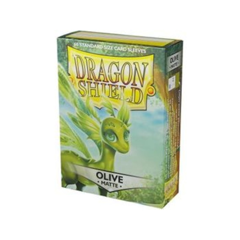 Arcane Tinmen - Dragon Shield Sleeves - Standard Size - Matte - Olive - Package of 60