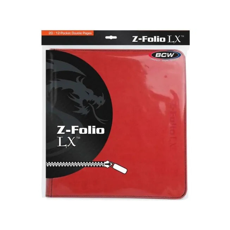 BCW - Z-Folio 12 Pocket LX Album - Red