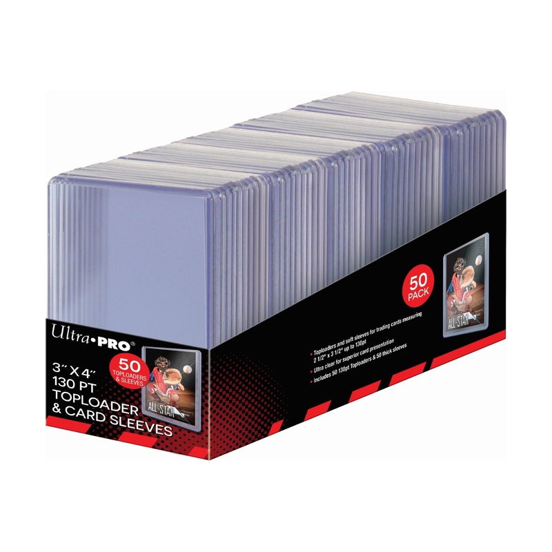 Ultra Pro - 3x4 130pt Top Loader and Sleeves - Pack of 50