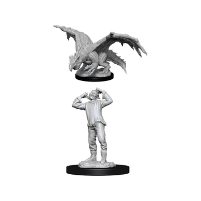 Wizkids - Dungeons and Dragons - Nolzurs Marvellous Miniatures - Green Dragon Wyrmling - 90029
