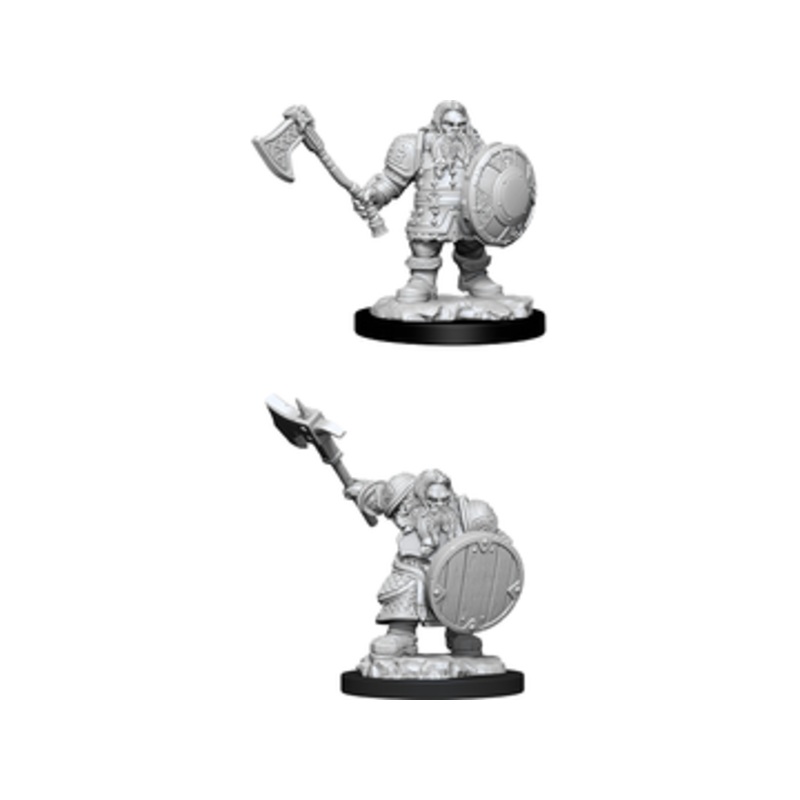 Wizkids - Dungeons and Dragons - Nolzurs Marvellous Miniatures - Male Dwarf Fighter - 90004