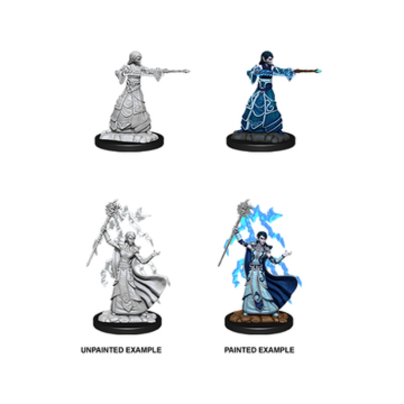 Wizkids - Dungeons and Dragons - Unpainted Miniature - Nolzurs Marvellous Miniatures - Female Elf Wizard - 90061