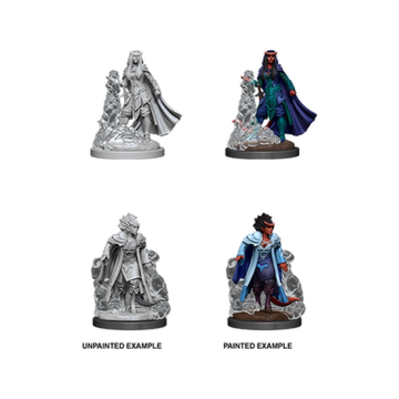 Wizkids - Dungeons and Dragons - Unpainted Miniature - Nolzurs Marvellous Miniatures - Female Tiefling Sorcerer - 90059
