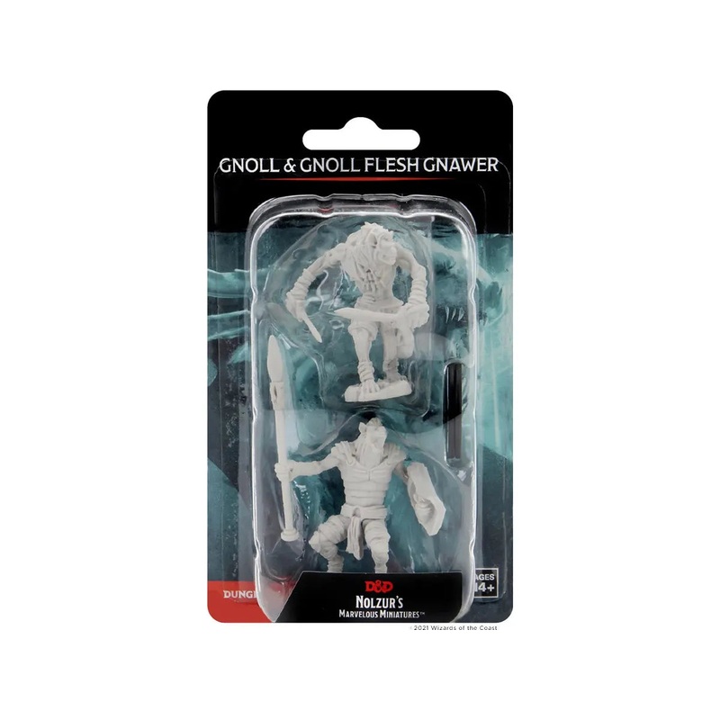 Wizkids - Dungeons and Dragons - Unpainted Miniature - Nolzurs Marvellous Miniatures - Gnoll/Gnoll Flesh Gnawer - 90066