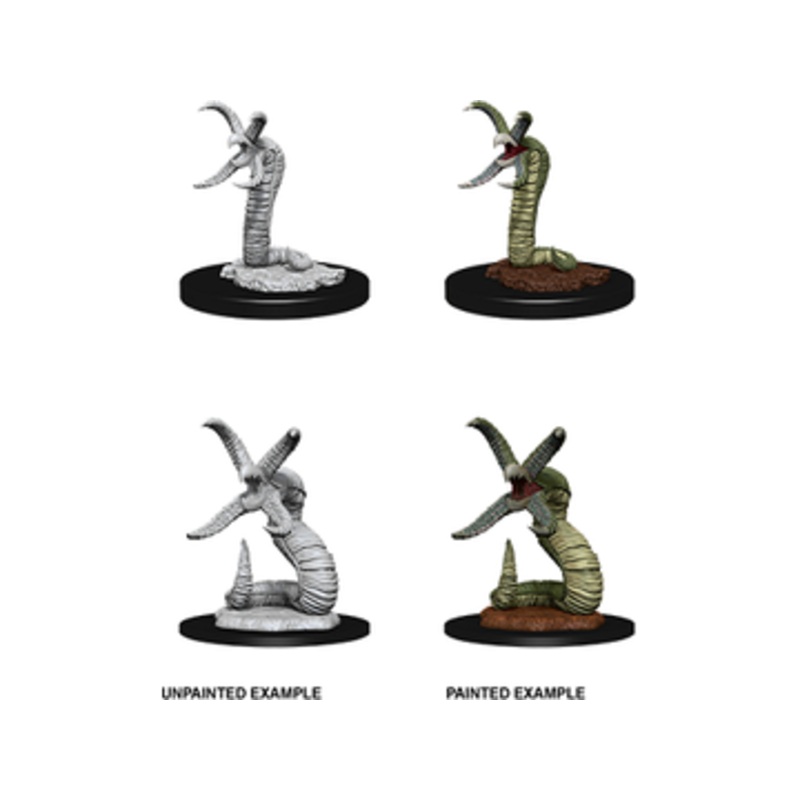 Wizkids - Dungeons and Dragons - Unpainted Miniature - Nolzurs Marvellous Miniatures - Grick and Grick Alpha - 90068