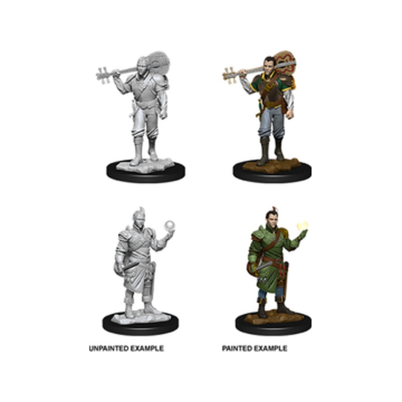 Wizkids - Dungeons and Dragons - Unpainted Miniature - Nolzurs Marvellous Miniatures - Male Half-Elf Bard - 90055