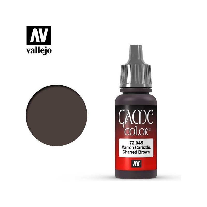 Acrylicos Vallejo - Charred Brown - 72 045
