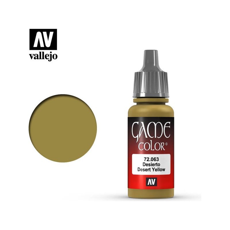 Acrylicos Vallejo - Desert Yellow - 72 063