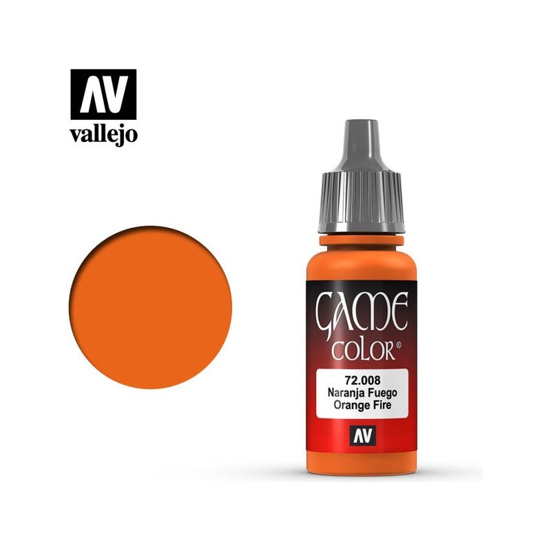 Acrylicos Vallejo - Orange Fire - 72 008