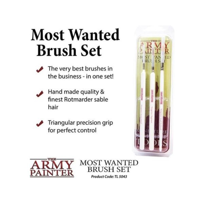 Army Painter  - Most Wanted Brush Set