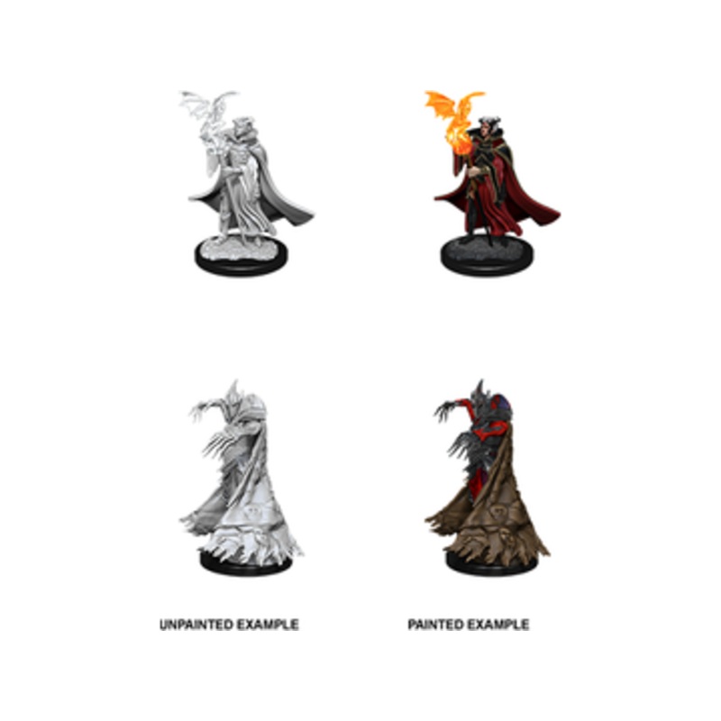 Paizo - Pathfinder - Unpainted Miniatures - Deep Cuts - Cultist and Devil - 90092
