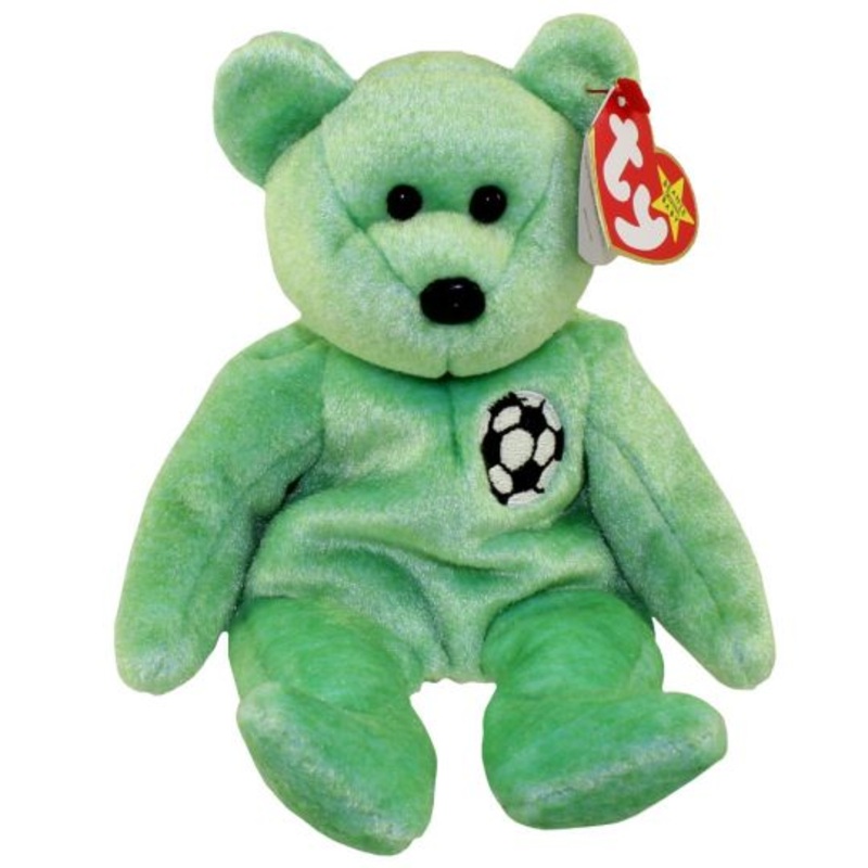 TY Beanie Baby - Kicks the Soccer Bear