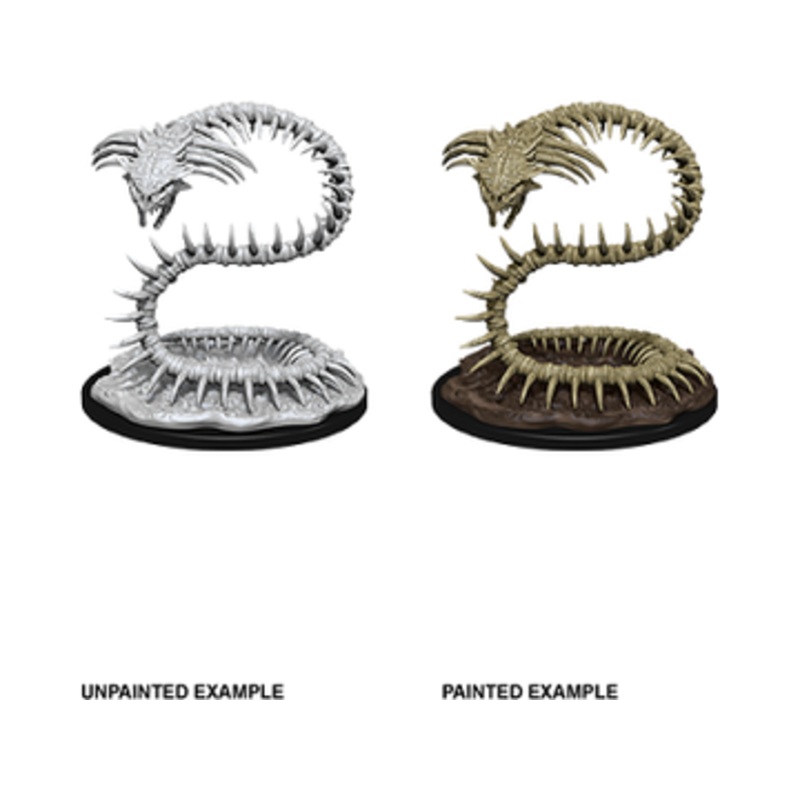 Wizkids - Dungeons and Dragons - Unpainted Miniature - Nolzurs Marvellous Miniatures - Bone Naga - 90086