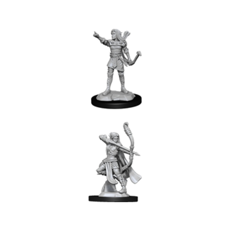 Wizkids - Dungeons and Dragons - Unpainted Miniature - Nolzurs Marvellous Miniatures - Elf Female Ranger - 90143