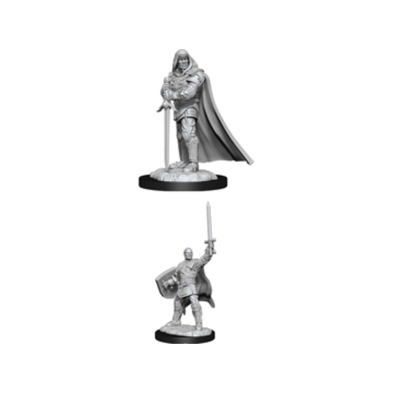 Wizkids - Dungeons and Dragons - Unpainted Miniature - Nolzurs Marvellous Miniatures - Human Male Paladin - 90136