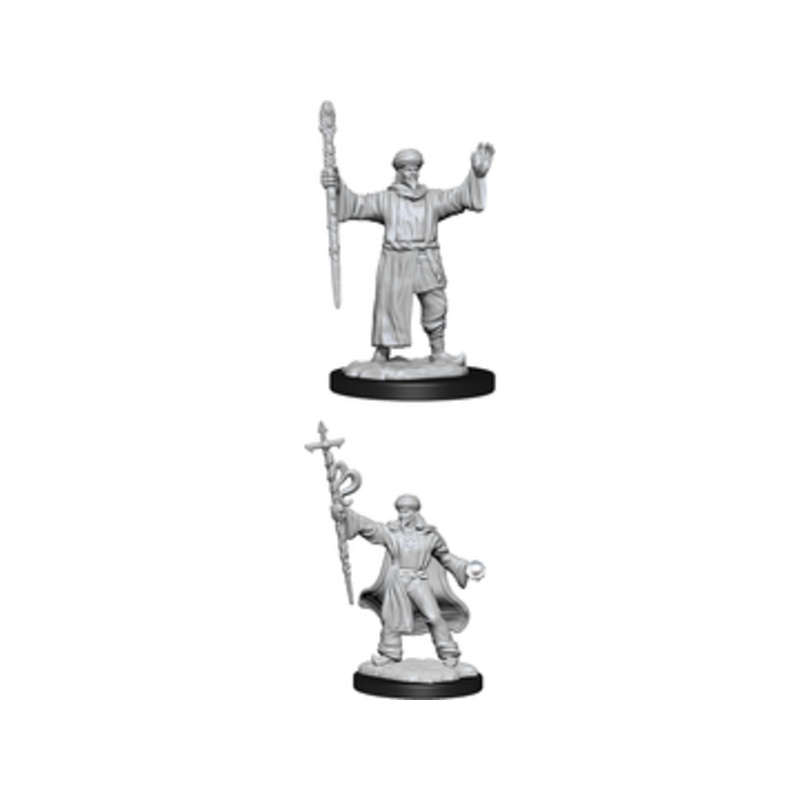 Wizkids - Dungeons and Dragons - Unpainted Miniature - Nolzurs Marvellous Miniatures - Human Male Wizard - 90137