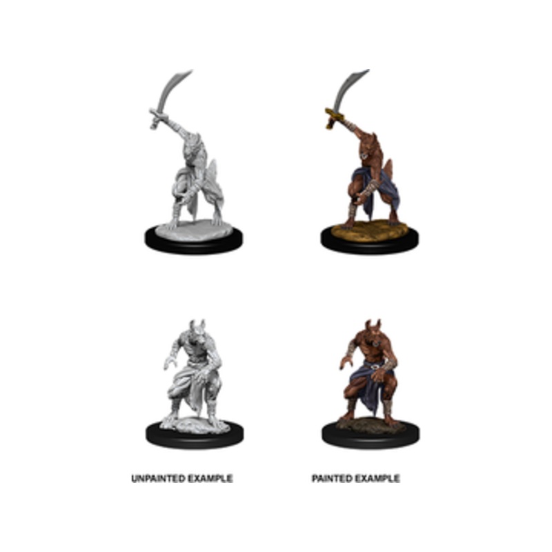 Wizkids - Dungeons and Dragons - Unpainted Miniature - Nolzurs Marvellous Miniatures - Jackalwere - 90075
