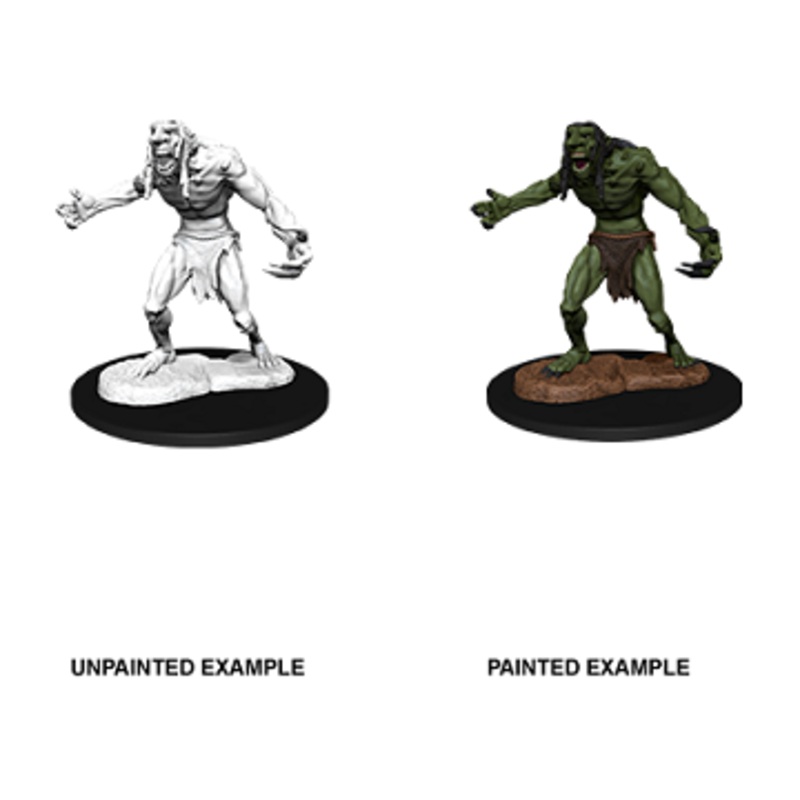 Wizkids - Dungeons and Dragons - Unpainted Miniature - Nolzurs Marvellous Miniatures - Raging Troll - 90081