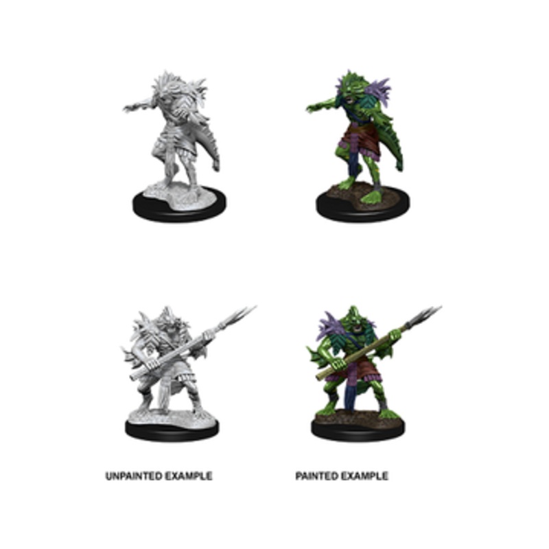 Wizkids - Dungeons and Dragons - Unpainted Miniature - Nolzurs Marvellous Miniatures - Sahuagin - 90073