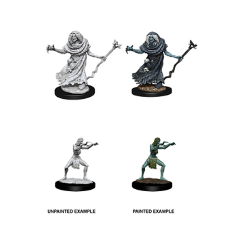 Wizkids - Dungeons and Dragons - Unpainted Miniature - Nolzurs Marvellous Miniatures - Sea Hag and Bhehur - 90072