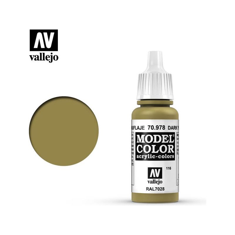 Acrylicos Vallejo - Dark Yellow - 70 978
