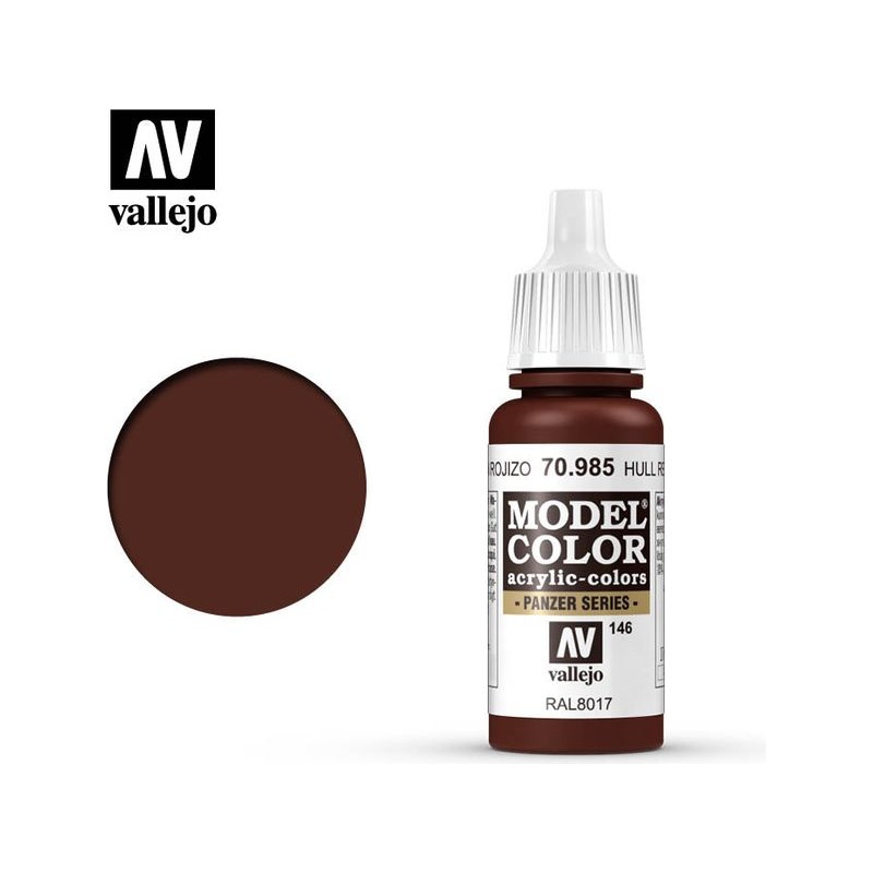 Acrylicos Vallejo - Hull Red - 70 985
