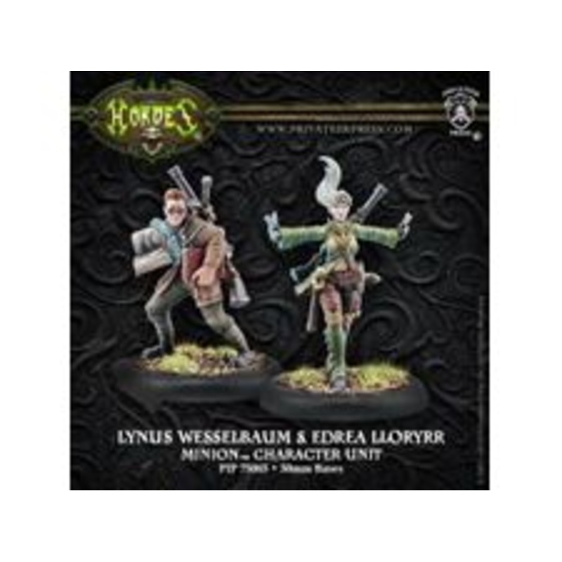 Privateer Press - Hordes - Minions - Lynus Wesselbaum and Edrea Lloryrr Unit - PIP 75065