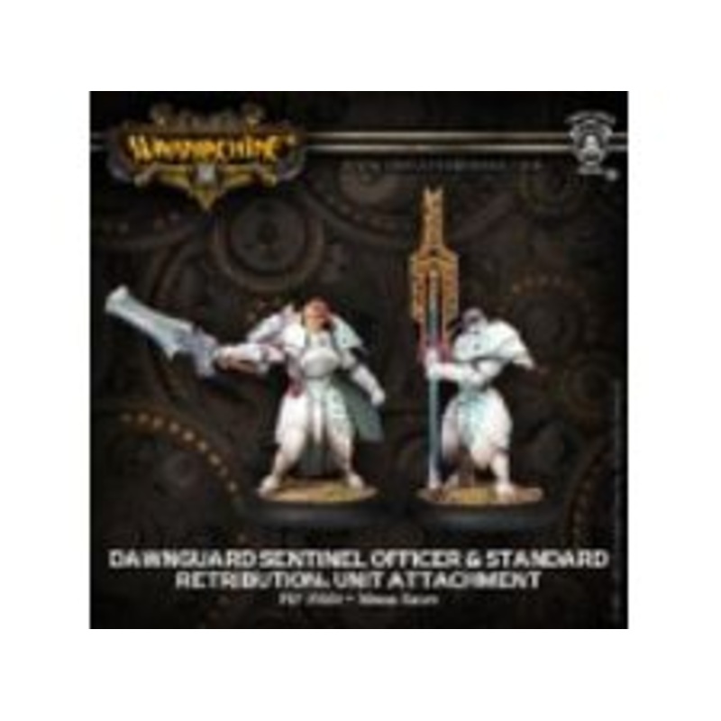 Privateer Press - Warmachine - Retribution of Scyrah - Dawnguard Sentinel Officer and Standard Bearer - PIP 35028
