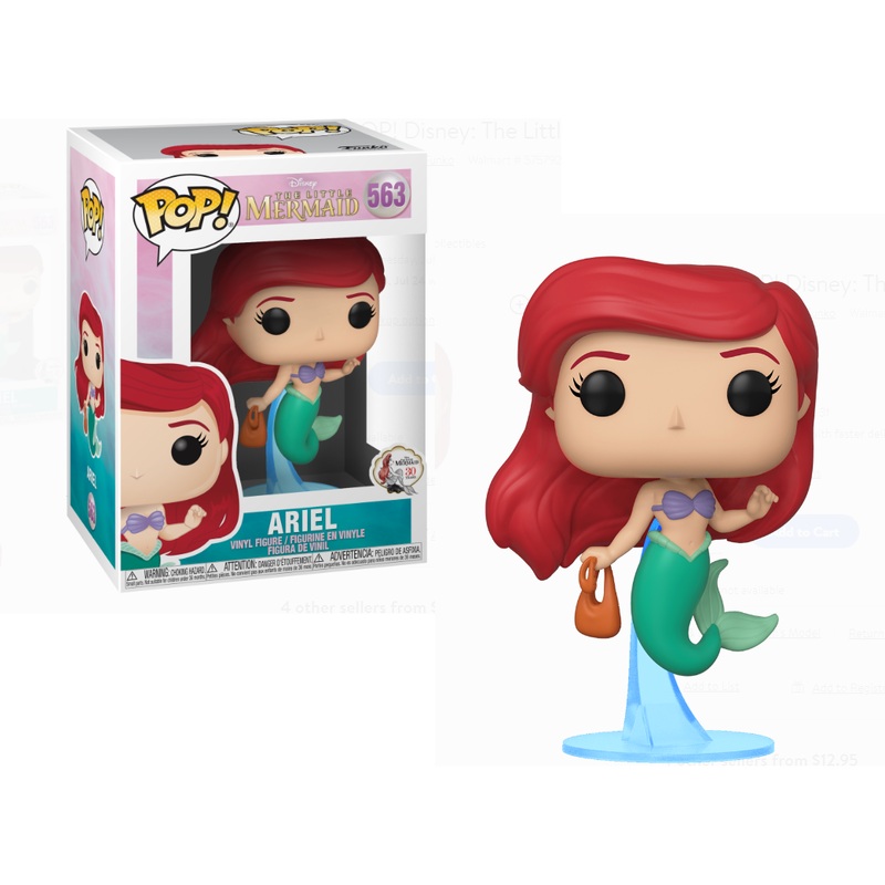 POP! - Movies - Little Mermaid - Ariel With Bag
