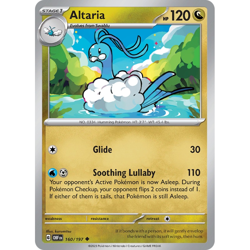 Altaria (160/197) [Scarlet & Violet: Obsidian Flames]