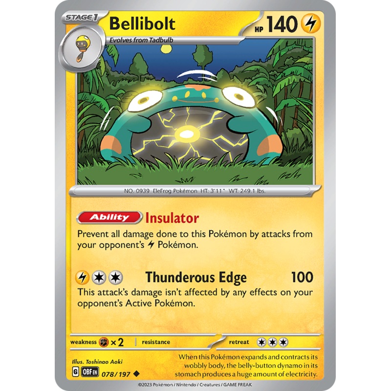 Bellibolt (078/197) [Scarlet & Violet: Obsidian Flames]