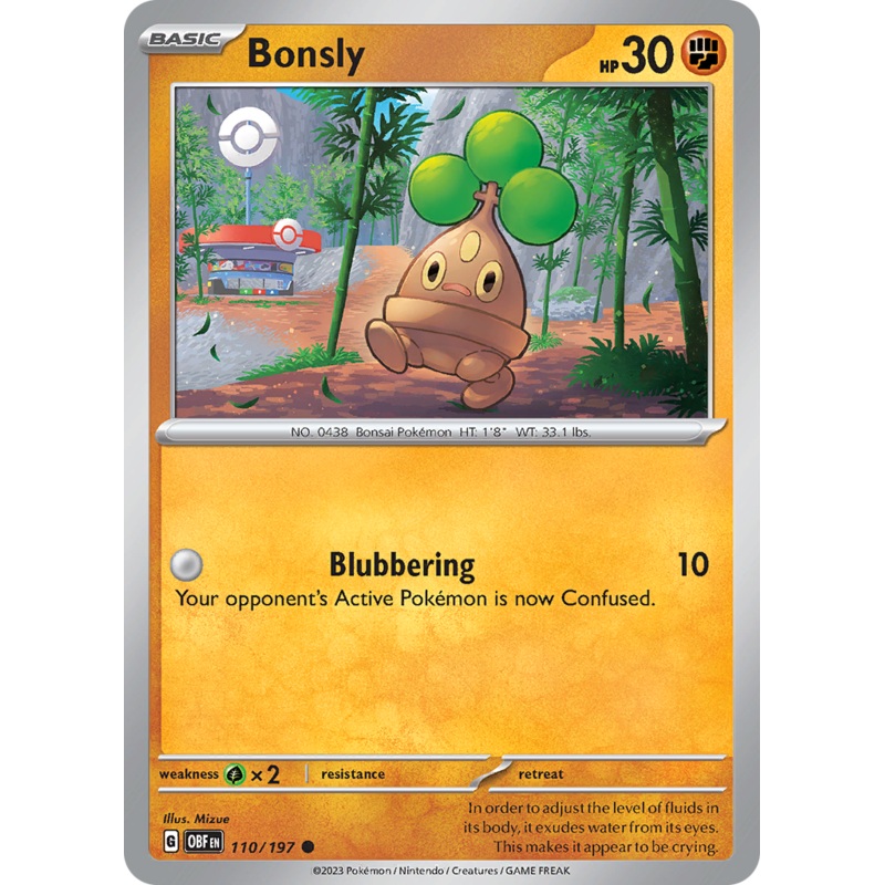 Bonsly (110/197) [Scarlet & Violet: Obsidian Flames]