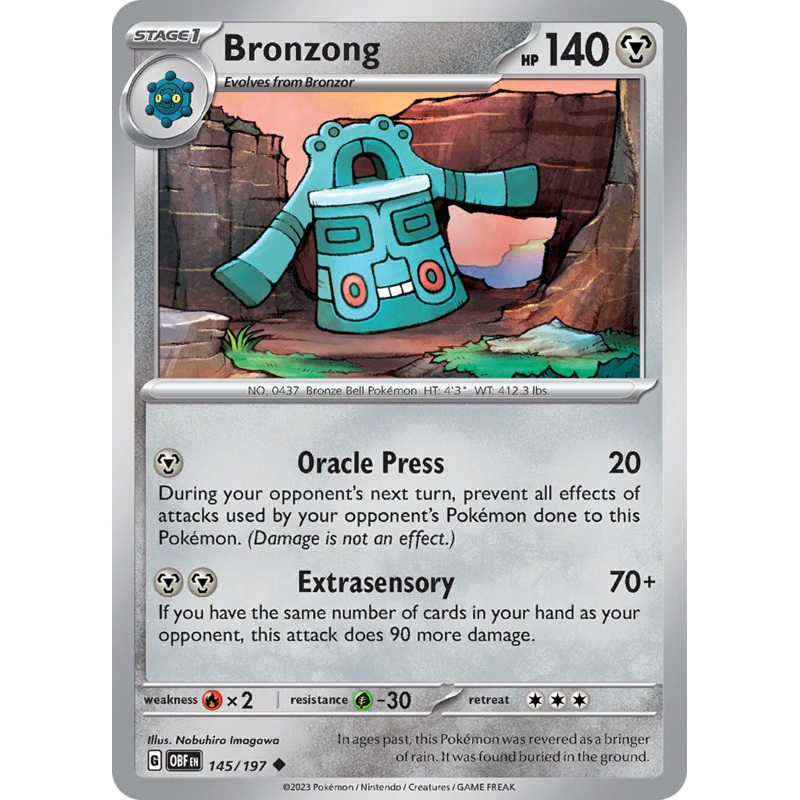 Bronzong (145/197) [Scarlet & Violet: Obsidian Flames]