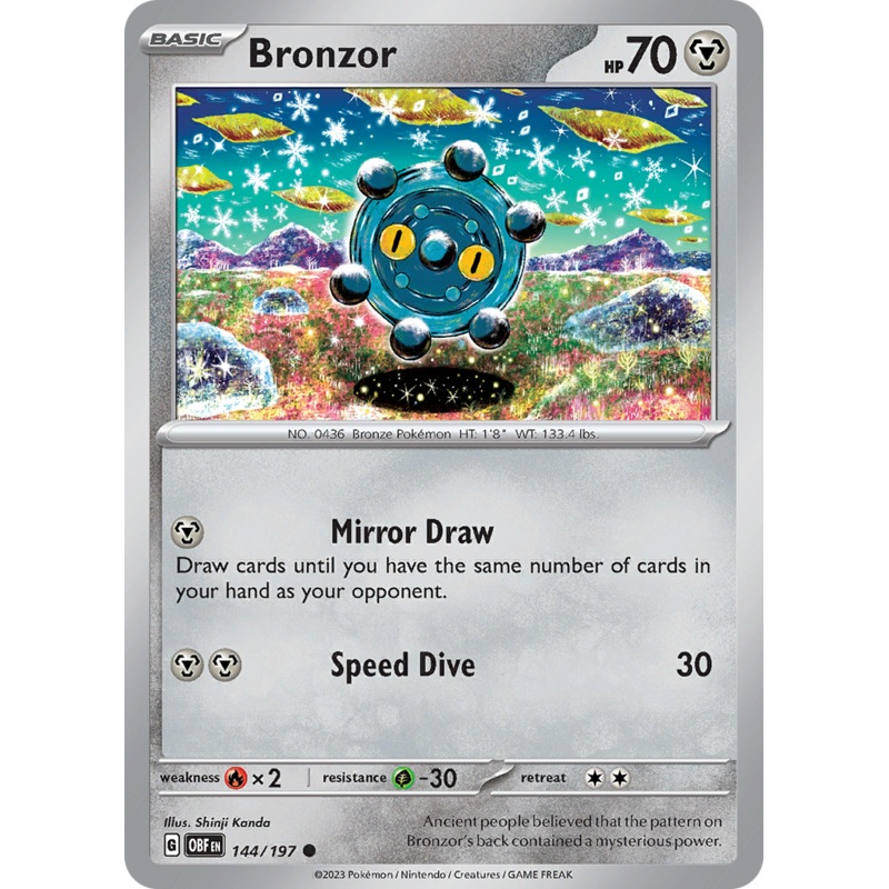 Bronzor (144/197) [Scarlet & Violet: Obsidian Flames]