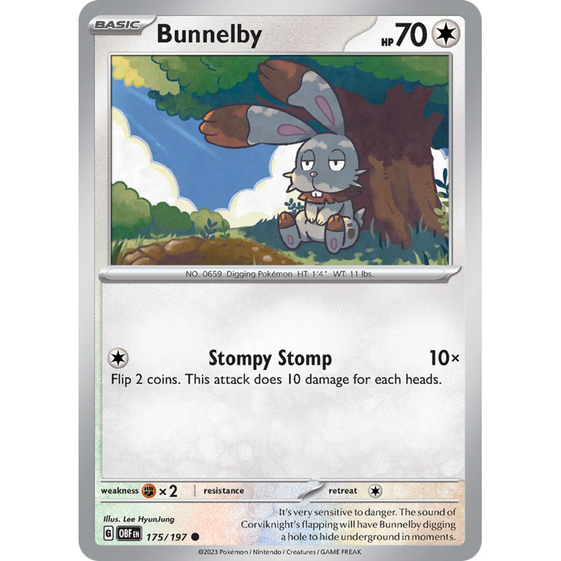Bunnelby (175/197) [Scarlet & Violet: Obsidian Flames]