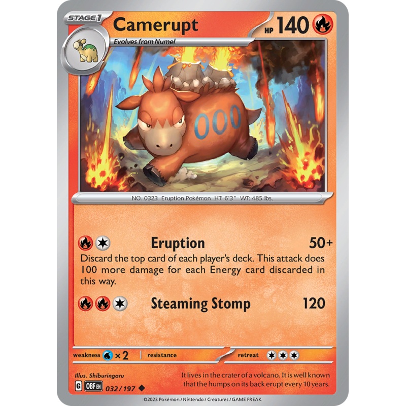Camerupt (032/197) [Scarlet & Violet: Obsidian Flames]
